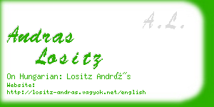 andras lositz business card